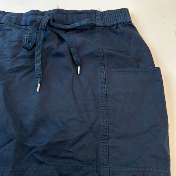 Marc Marc Jacobs dark blue cotton silk skirt with elastic drawstring waist 6 - Picture 2 of 8